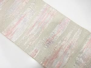 霞模様織出し袋帯